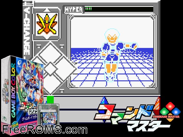 Command Master (Japan) Gameboy Color game showing 3D box cover and gameplay screenshot