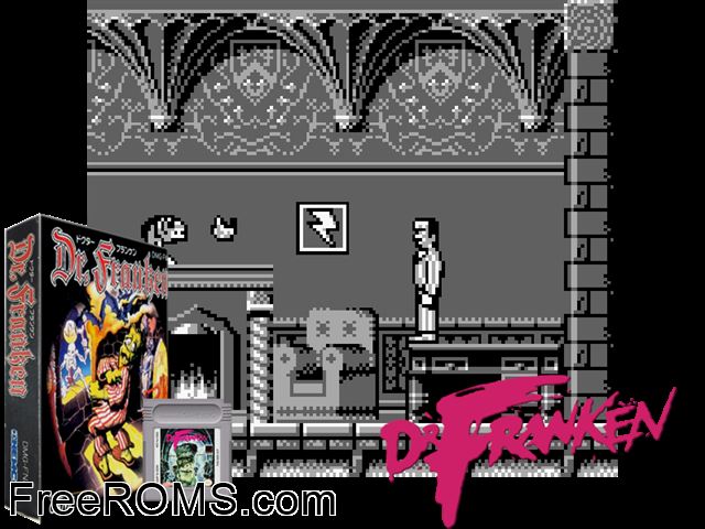 Dr. Franken (Japan) Gameboy Color game showing 3D box cover and gameplay screenshot