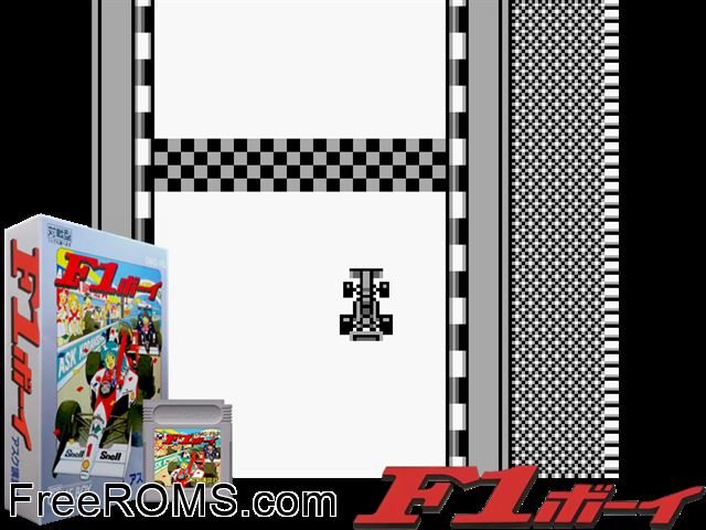 F-1 Boy (Japan) Gameboy Color game showing 3D box cover and gameplay screenshot