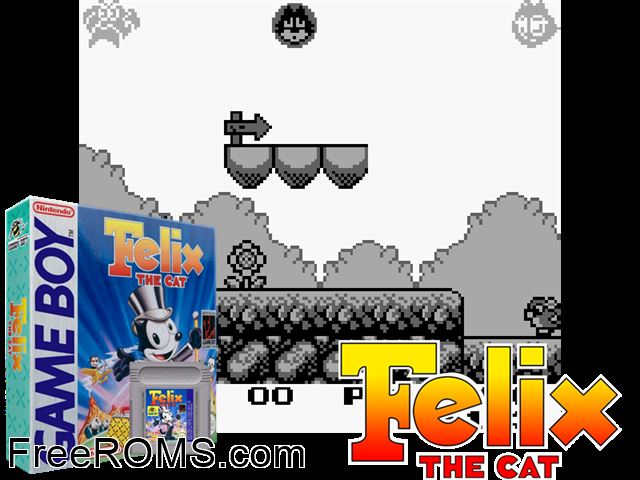 Felix The Cat Gameboy Color game showing 3D box cover and gameplay screenshot