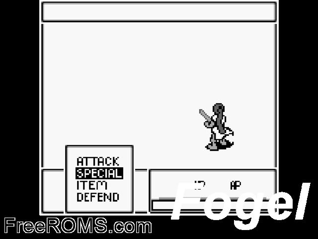Fogel V0.45 (Public Domain) Gameboy Color game showing 3D box cover and gameplay screenshot