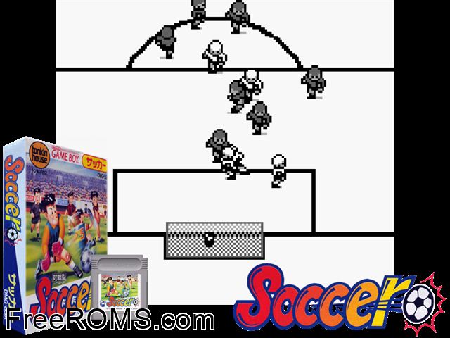 Football International Gameboy Color game showing 3D box cover and gameplay screenshot