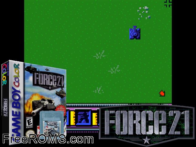 Force 21 Gameboy Color game showing 3D box cover and gameplay screenshot