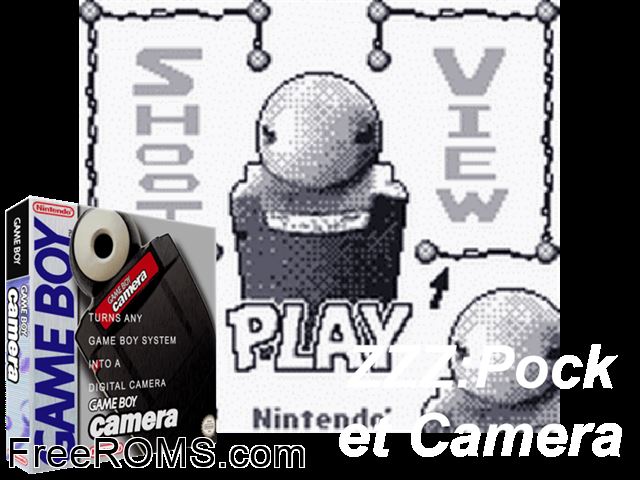 Gameboy Camera Gold Zelda Edition Gameboy Color game showing 3D box cover and gameplay screenshot