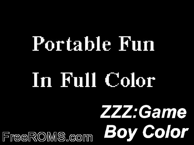 Gameboy Color Promotional Demo (Japan) Gameboy Color game showing 3D box cover and gameplay screenshot