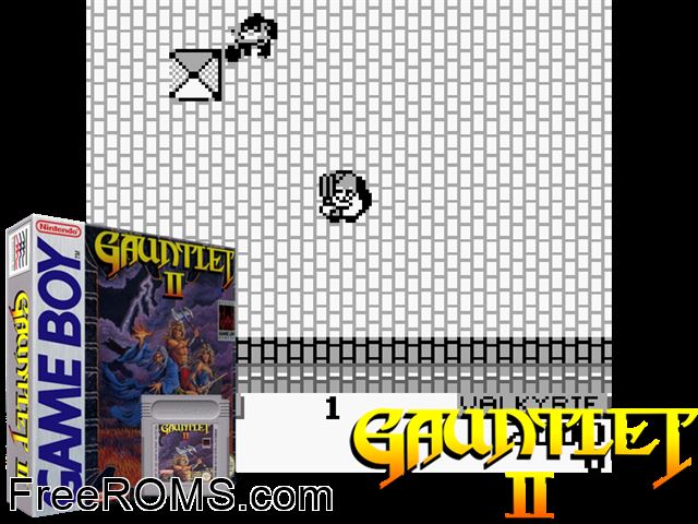 Gauntlet Ii Gameboy Color game showing 3D box cover and gameplay screenshot