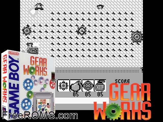 Gear Works Gameboy Color game showing 3D box cover and gameplay screenshot