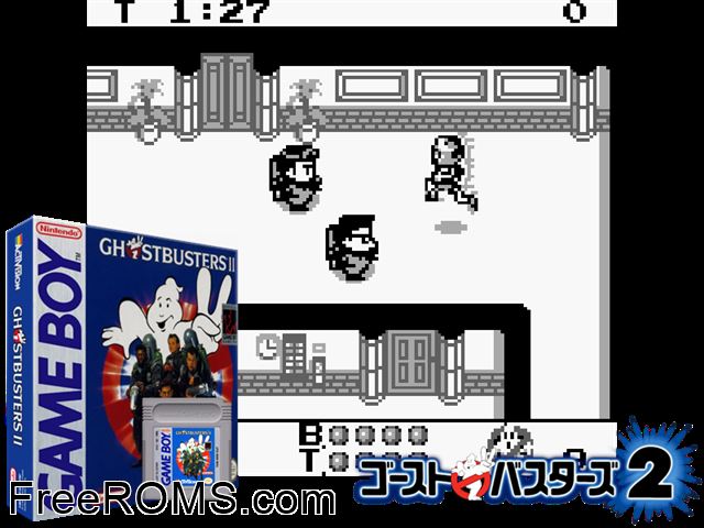 Ghostbusters Ii Gameboy Color game showing 3D box cover and gameplay screenshot
