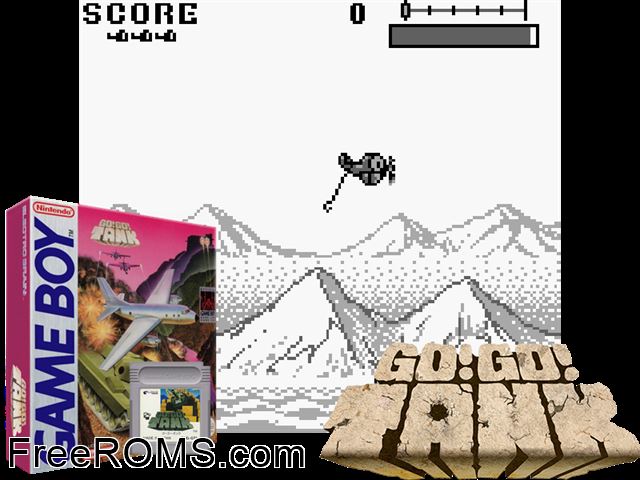 Go! Go! Tank Gameboy Color game showing 3D box cover and gameplay screenshot