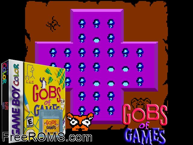 Gobs Of Games Gameboy Color game showing 3D box cover and gameplay screenshot