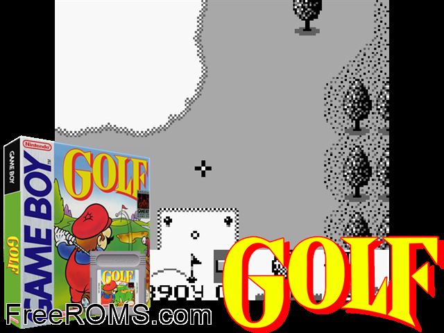 Golf Gameboy Color game showing 3D box cover and gameplay screenshot