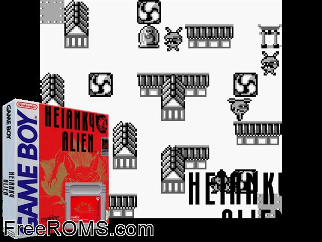 Heiankyo Alien Gameboy Color game showing 3D box cover and gameplay screenshot