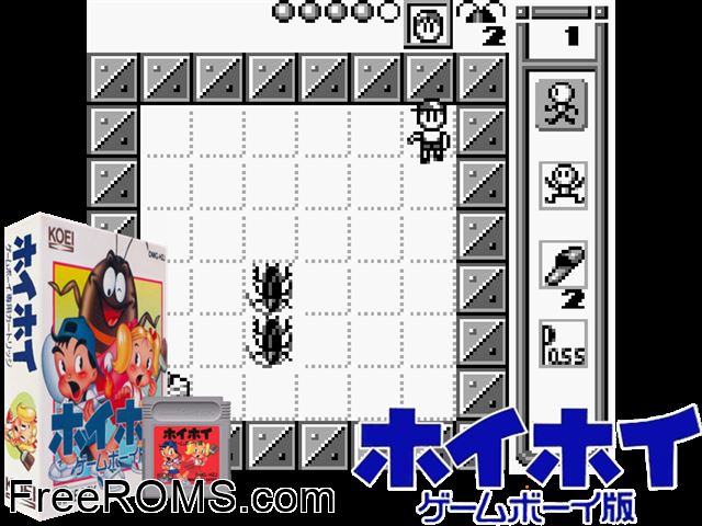 Hoi Hoi - Gameboy Ban (Japan) Gameboy Color game showing 3D box cover and gameplay screenshot