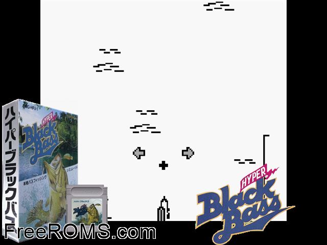 Hyper Black Bass (Japan) Gameboy Color game showing 3D box cover and gameplay screenshot