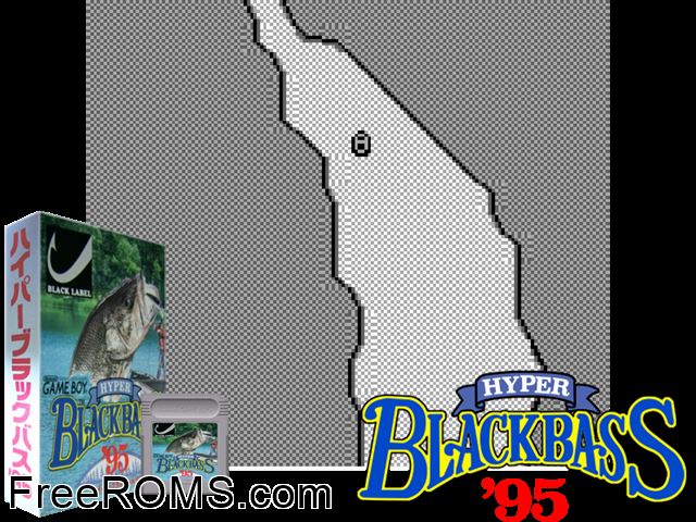 Hyper Black Bass 95 (Japan) Gameboy Color game showing 3D box cover and gameplay screenshot
