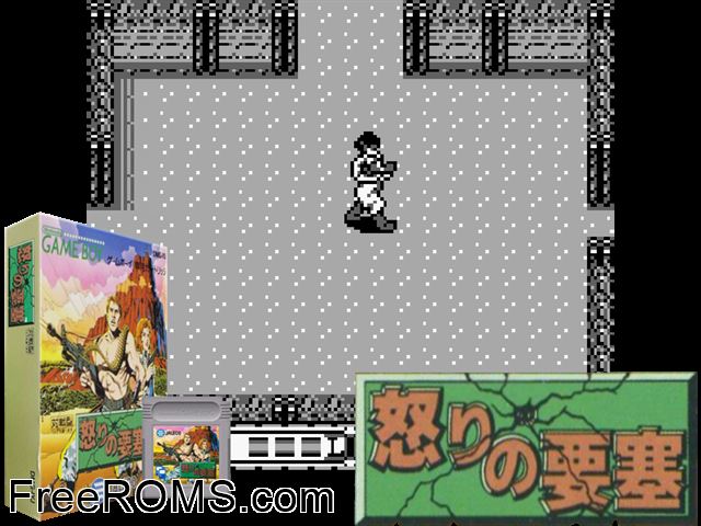 Ikari No Yousai (Japan) Gameboy Color game showing 3D box cover and gameplay screenshot