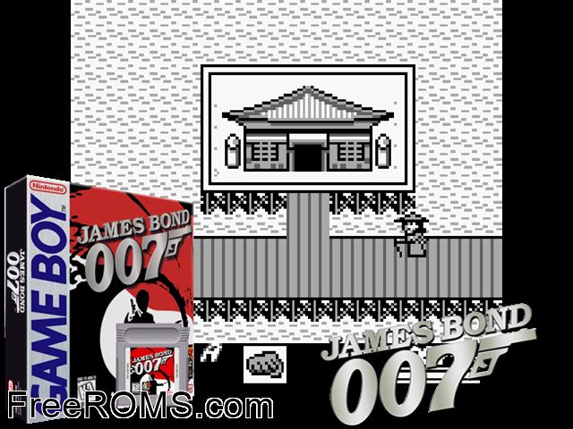James Bond 007 Gameboy Color game showing 3D box cover and gameplay screenshot