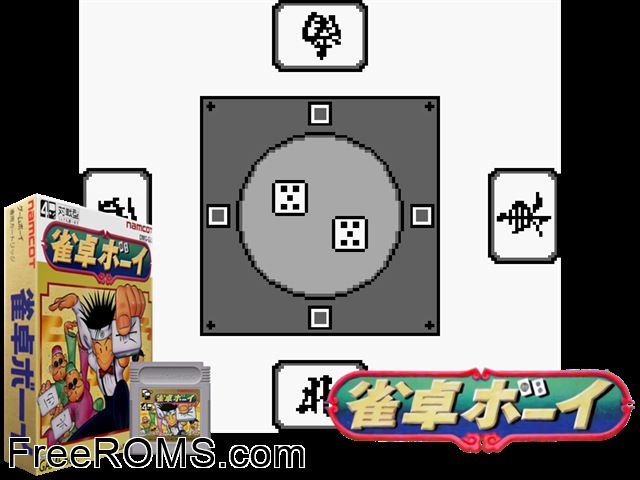 Jantaku Boy (Japan) Gameboy Color game showing 3D box cover and gameplay screenshot