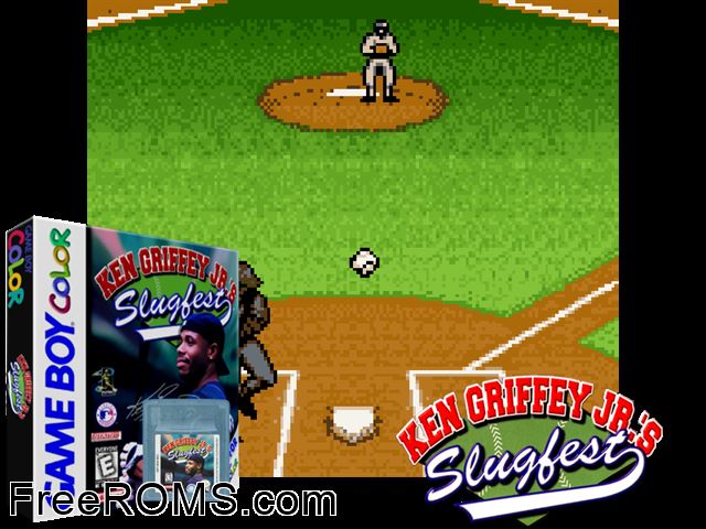 Ken Griffey Jr.S Slugfest Gameboy Color game showing 3D box cover and gameplay screenshot