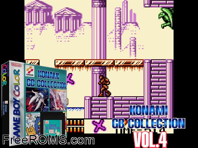Konami Gb Collection Vol.4 Gameboy Color game showing 3D box cover and gameplay screenshot