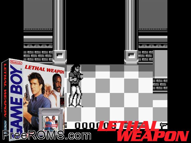 Lethal Weapon Gameboy Color game showing 3D box cover and gameplay screenshot