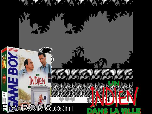 Little Indian In Big City Gameboy Color game showing 3D box cover and gameplay screenshot