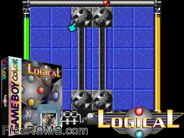 Logical (Thq) Gameboy Color game showing 3D box cover and gameplay screenshot