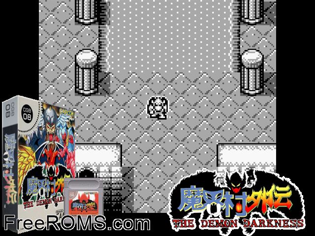 Makaimura Gaiden (Japan) Gameboy Color game showing 3D box cover and gameplay screenshot