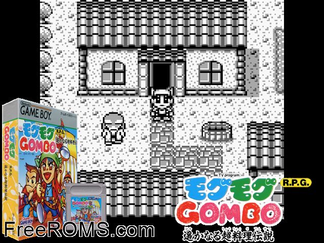 Mogu Mogu Gombo (Japan) Gameboy Color game showing 3D box cover and gameplay screenshot
