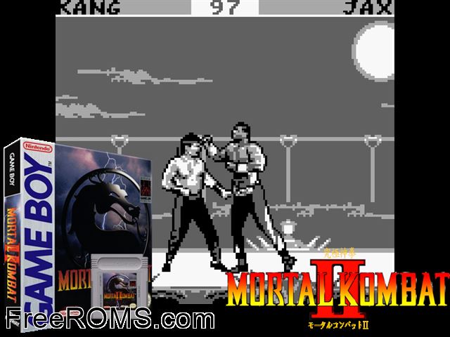 Mortal Kombat Ii (French) Gameboy Color game showing 3D box cover and gameplay screenshot