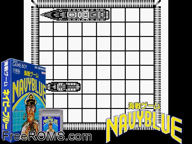 Navy Blue (Japan) Gameboy Color game showing 3D box cover and gameplay screenshot
