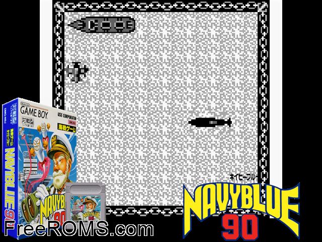 Navy Blue 90 (Japan) Gameboy Color game showing 3D box cover and gameplay screenshot