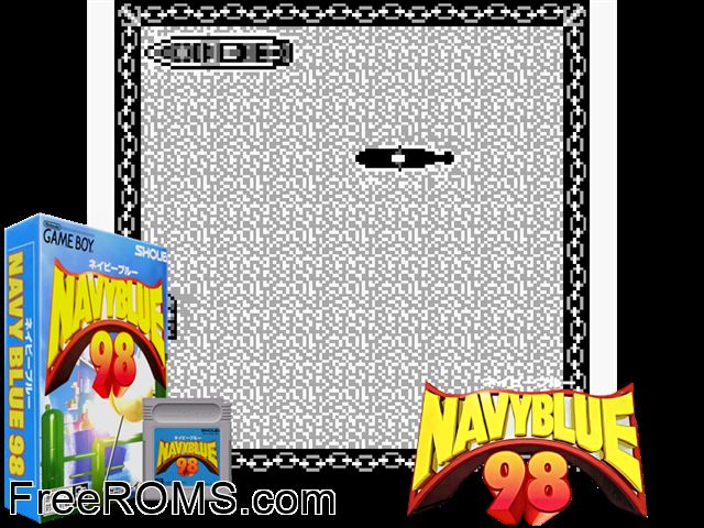 Navy Blue 98 (Japan) Gameboy Color game showing 3D box cover and gameplay screenshot