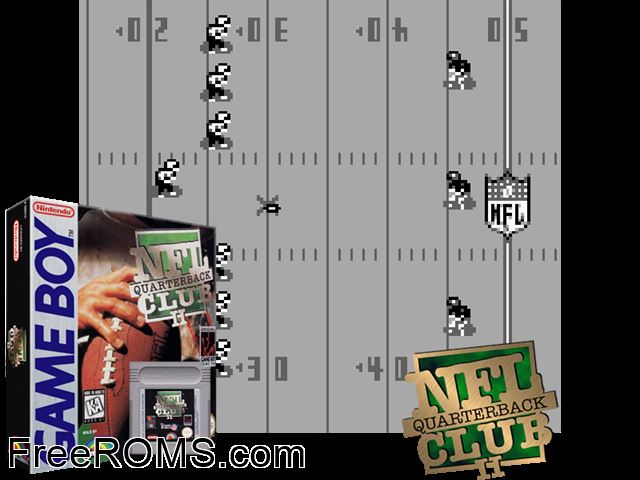 Nfl Quarterback Club 2 Gameboy Color game showing 3D box cover and gameplay screenshot