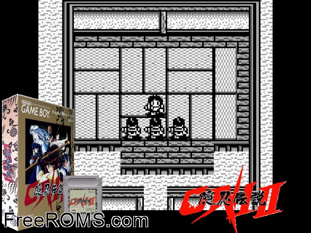 Oni 2 - Innin Densetsu (Japan) Gameboy Color game showing 3D box cover and gameplay screenshot