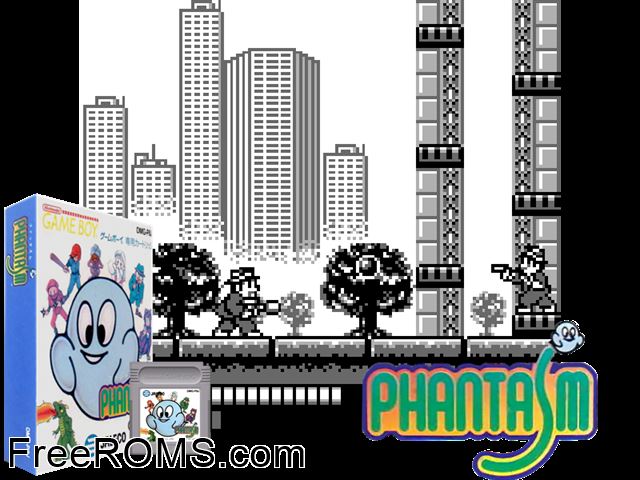 Phantasm (Japan) Gameboy Color game showing 3D box cover and gameplay screenshot