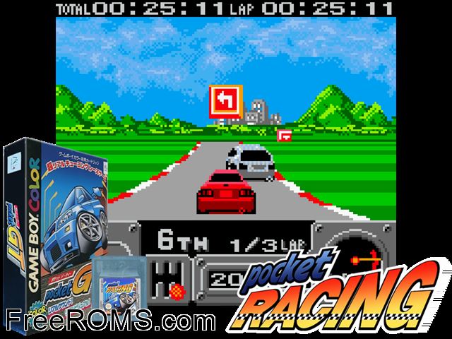 Pocket Gt (Japan) Gameboy Color game showing 3D box cover and gameplay screenshot