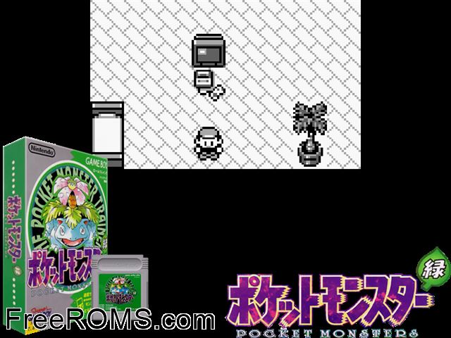 Pocket Monsters Midori Gameboy Color game showing 3D box cover and gameplay screenshot