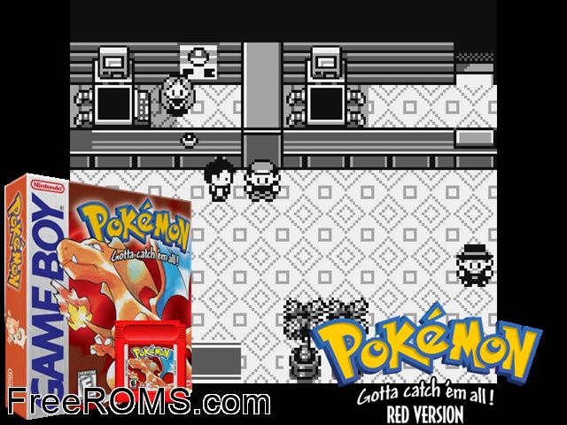Pokemon Girl V1.0 (Red Hack) Gameboy Color game showing 3D box cover and gameplay screenshot