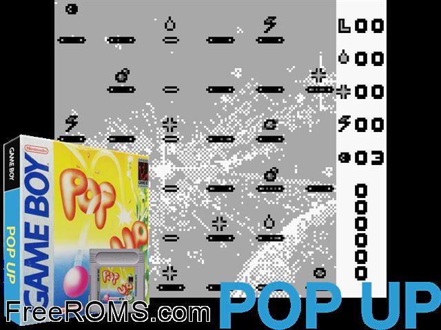 Pop Up Gameboy Color game showing 3D box cover and gameplay screenshot