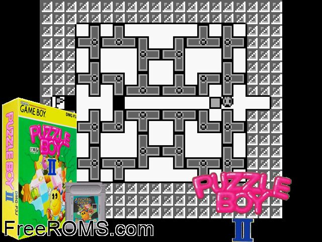Puzzle Boy Ii (Japan) Gameboy Color game showing 3D box cover and gameplay screenshot