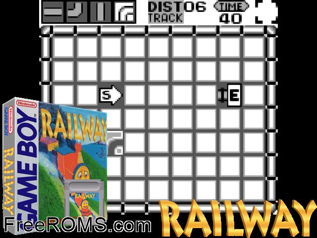 Railway (Sachen 4-In-1 Vol. 5) Gameboy Color game showing 3D box cover and gameplay screenshot