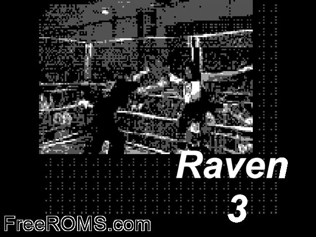 Raven 3 (Public Domain) Gameboy Color game showing 3D box cover and gameplay screenshot