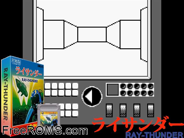 Ray-Thunder (Japan) Gameboy Color game showing 3D box cover and gameplay screenshot