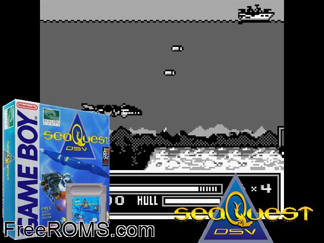 Seaquest Dsv Gameboy Color game showing 3D box cover and gameplay screenshot