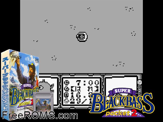 Super Black Bass Pocket 2 (Japan) Gameboy Color game showing 3D box cover and gameplay screenshot