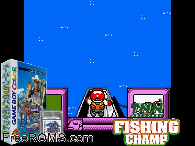 Super Black Bass Pocket 3 (Japan) Gameboy Color game showing 3D box cover and gameplay screenshot