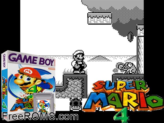 Super Mario Land 4 (Japan) Gameboy Color game showing 3D box cover and gameplay screenshot