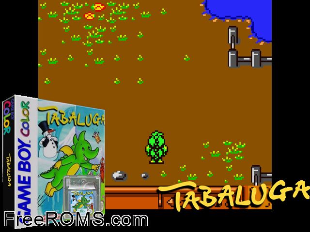 Tabaluga (Germany) Gameboy Color game showing 3D box cover and gameplay screenshot