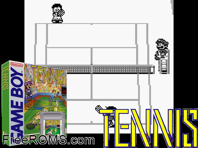Tennis (Spainish) Gameboy Color game showing 3D box cover and gameplay screenshot